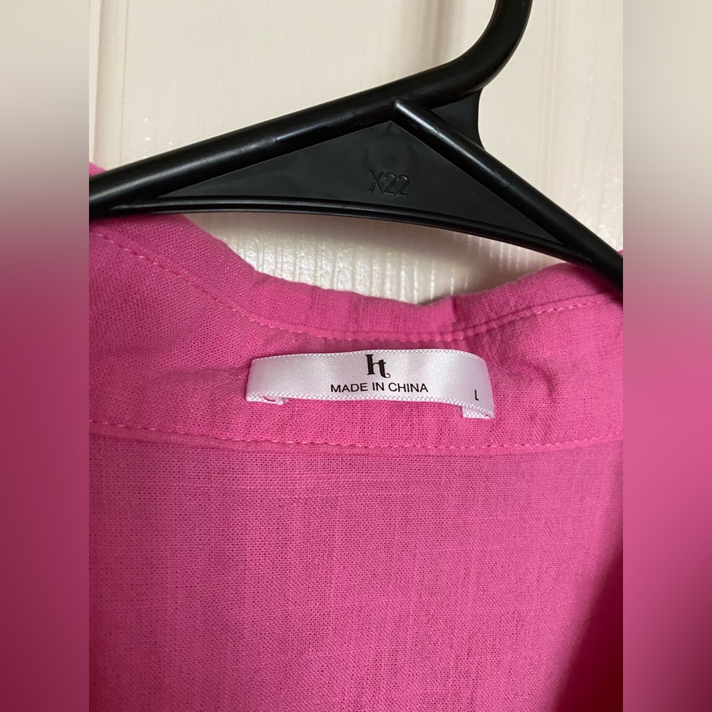 Pink Button Down - Picture 6 of 7